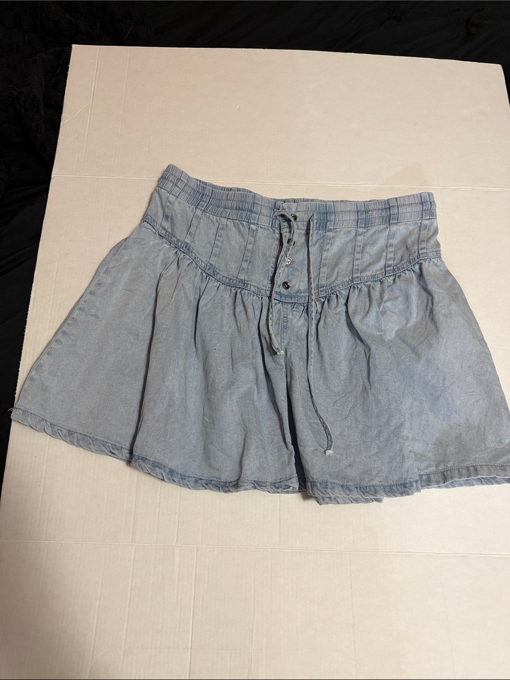 Doe & Rae Light Blue Denim Mini Skirt